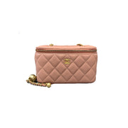 Chanel Pink Vanity Case with Pearl Crush - Jiaxyk